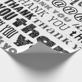 BEDANKT Typografie Specialty Gift Wrap Cadeaupapier (Hoek)