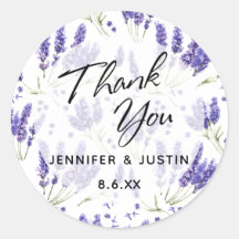 Bedankt typografie, Waterverf Lavendel Flowers