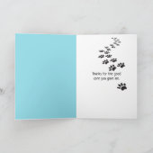 Bedankt U aan dierenarts Kaart (Binnen)