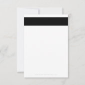 BEDANKT U Bedrijfs orde neemt modern zwart wit op (Achterkant)