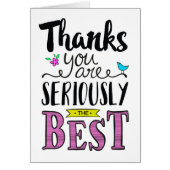 Bedankt U bent de beste (Voorkant)