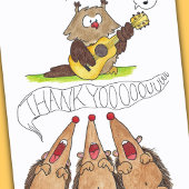 BEDANKT U briefkaart VAN Nicole Janes