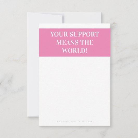 BEDANKT U DAT uw zakelijke bestelling een modern   (Achterkant)