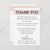 BEDANKT U DAT uw zakelijke bestelling een moderne  (Voorkant / Achterkant)