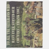 BEDANKT U DIERENS FLEECE DEKEN (Voorkant)