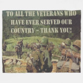 BEDANKT U DIERENS FLEECE DEKEN (Voorkant (Horizontaal))