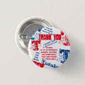 BEDANKT U DOKERS, VERPLEEGT EN EERSTE RESPONDERS RONDE BUTTON 3,2 CM (Voorkant /achterkant)