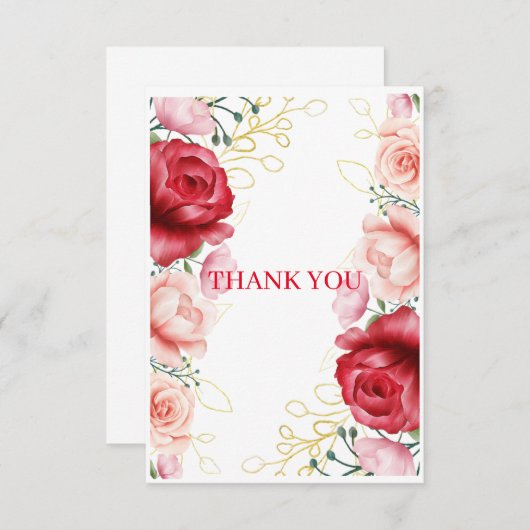 BEDANKT U EEN FANTASIEKaart (Voorkant / Achterkant)