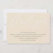 BEDANKT U FANTASIEKE calligrafie-notitie voor brui Kaart (Achterkant)