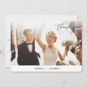 BEDANKT U FANTASIEKE calligrafie-notitie voor brui Kaart (Voorkant)