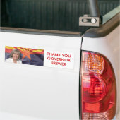 BEDANKT U GOVERNOR BREWER BUMPERSTICKER (Op Truck)
