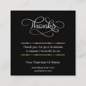 BEDANKT U Klanten Kassi Dank u Visitekaartjes (Voorkant)