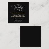 BEDANKT U Klanten Kassi Dank u Visitekaartjes (Voorkant / Achterkant)