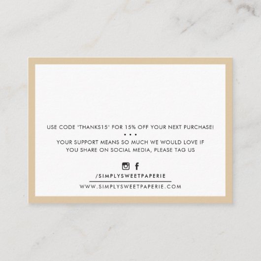 BEDANKT U modern label champagne invoegen (Achterkant)