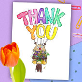 BEDANKT U OVER briefkaart VAN Nicole Janes