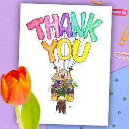 BEDANKT U OVER briefkaart VAN Nicole Janes