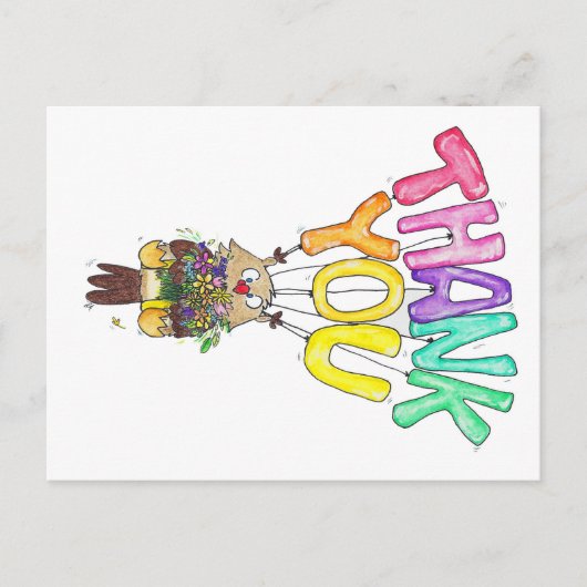 BEDANKT U OVER briefkaart VAN Nicole Janes (Voorkant)