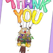 BEDANKT U OVER wenskaart VAN Nicole Janes