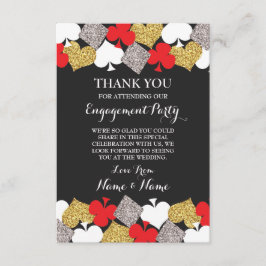 Bedankt Uitnodigingsfeest Trouw Vegas Casino Kaart