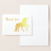 Bedankt Unicorn Birthday Gold Folie Kaarten (Display)