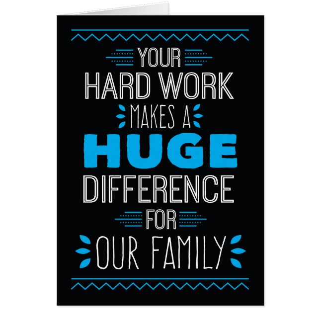 Bedankt, uw harde werk maakt enorm verschil (Voorkant)