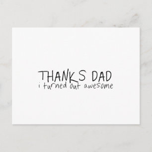 Bedankt vader... Vaderdag cadeau Briefkaart