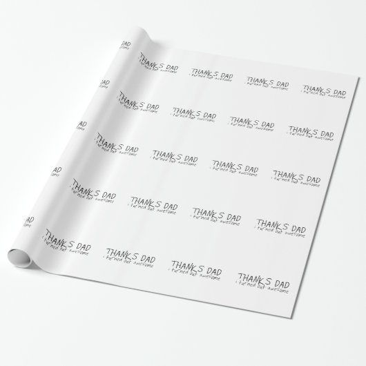 Bedankt vader... Vaderdag cadeau Cadeaupapier (Uitgerold)