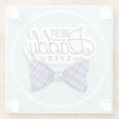 Bedankt vader voor de beste vader ooit glazen onderzetter (Achterkant)