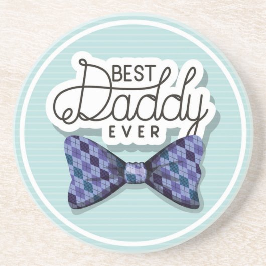 Bedankt vader voor de beste vader ooit zandsteen onderzetter (Voorkant)