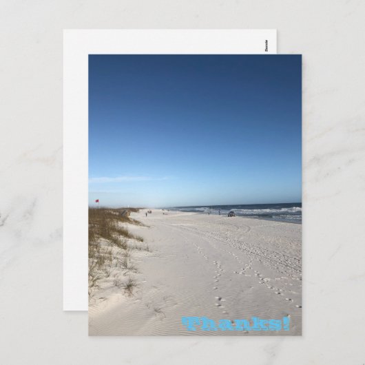 Bedankt Vakantievakdag Briefkaart (Voorkant / Achterkant)