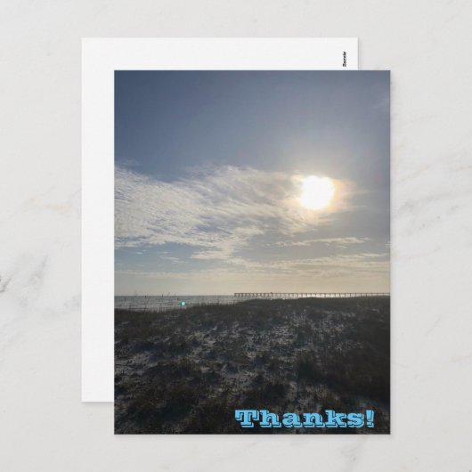 Bedankt Vakantievakdag Briefkaart (Voorkant / Achterkant)