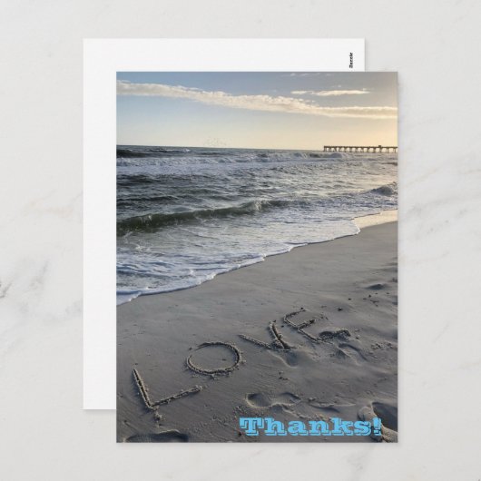 Bedankt Vakantievakdag Briefkaart (Voorkant / Achterkant)