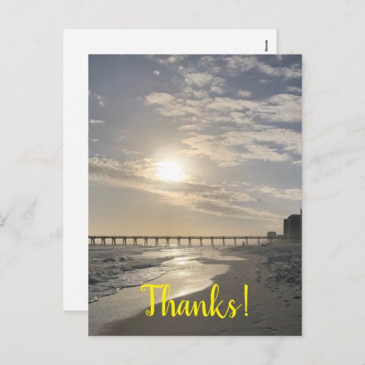 Bedankt Vakantievakdag Briefkaart (Voorkant / Achterkant)