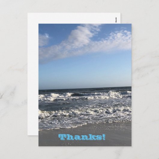 Bedankt Vakantievakdag Briefkaart (Voorkant / Achterkant)