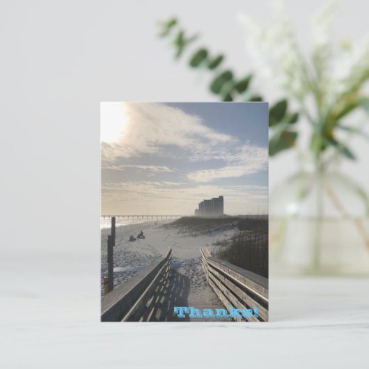 Bedankt Vakantievakdag Briefkaart (Staand voorkant)