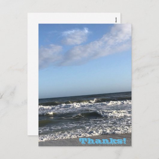 Bedankt Vakantievakdag Briefkaart (Voorkant / Achterkant)