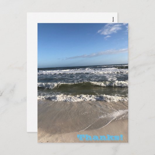 Bedankt Vakantievakdag Briefkaart (Voorkant / Achterkant)