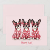 Bedankt Valentijnsdag Boston Terrier Dogs (Voorkant / Achterkant)