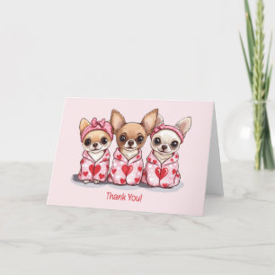 Bedankt Valentijnsdag Chihuahua Dogs