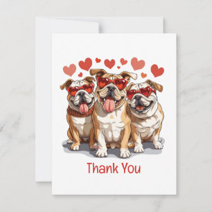Bedankt Valentijnsdag Engelse Bulldog