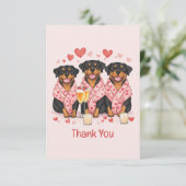 Bedankt Valentijnsdag Rottweiler Dogs (Staand voorkant)