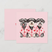 Bedankt Valentijnsdag Schnauzer Dogs (Voorkant / Achterkant)