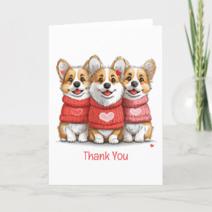 Bedankt Valentijnse Pembroke Welsh Corgi Dogs