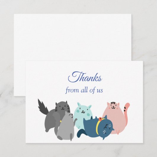 Bedankt van alle Amerikaanse vun katten Cartoons (Voorkant / Achterkant)