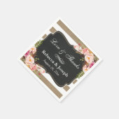 Bedankt van de flora-fauna-flora-boezemstruiken servetten (Hoek)