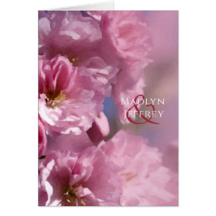 bedankt van de kersenboombloesems voor het bruilof