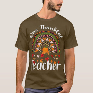 Bedankt van de regenboogherfst van One Thankful Te T-shirt