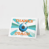 Bedankt van de voetbal coach, Oranje op Blauwgroen (Voorkant)