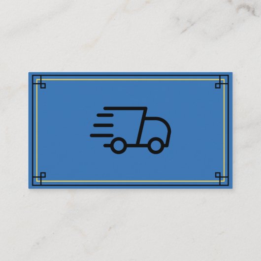 Bedankt van Delivery Driver Visitekaartje (Achterkant)