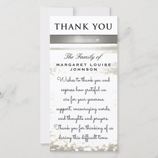 Bedankt van Familie - Water Glitters (Voorkant)